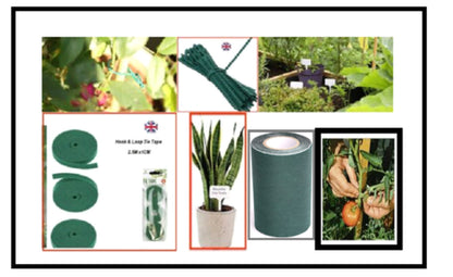 Plant Tie, Artificial Grass Joint Tape, Plant Label N Hook & Loop Plant Tie Tape