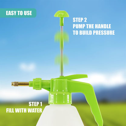 2L Garden Pressure Spray Bottle Hand Pump Plant Water Sprayer Plant Mister