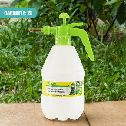 2L Garden Pressure Spray Bottle Hand Pump Plant Water Sprayer Plant Mister