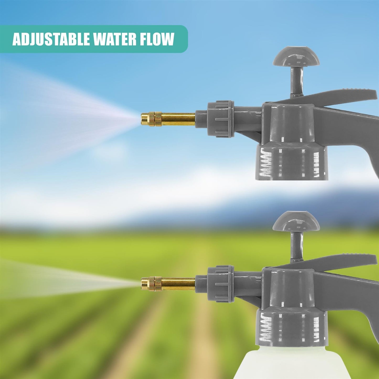 2L Garden Pressure Spray Bottle Hand Pump Plant Water Sprayer Plant Mister